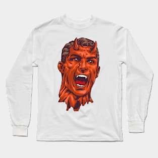 devils head scream Long Sleeve T-Shirt